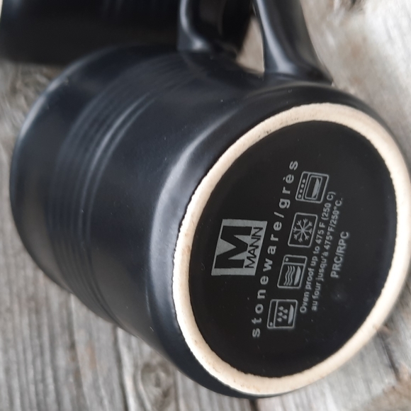 Set of 8 Matte Black Mann Stoneware 4oz. Espresso Cups - Picture 7 of 7